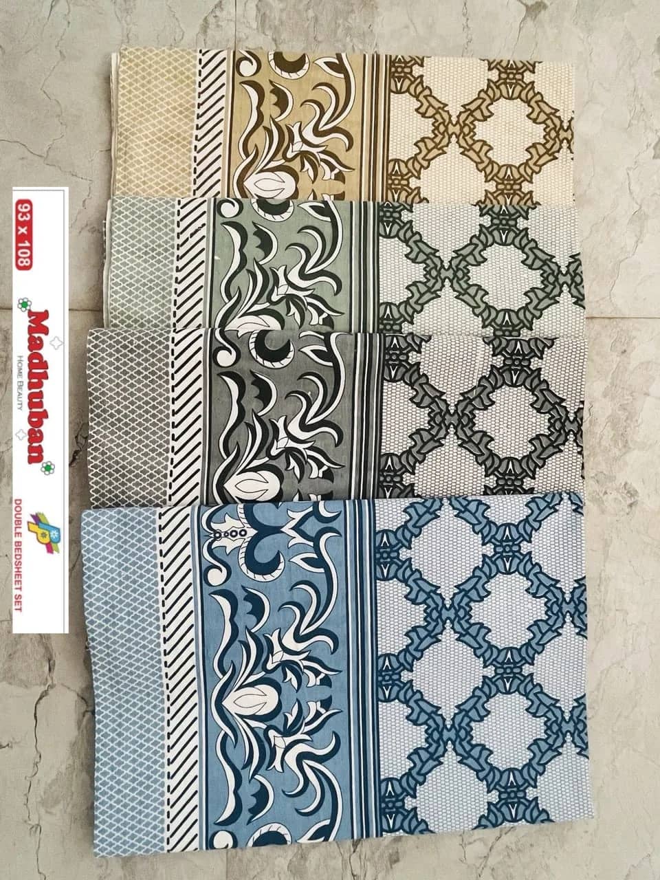 Beige and blue geometric — Beige and blue geometric