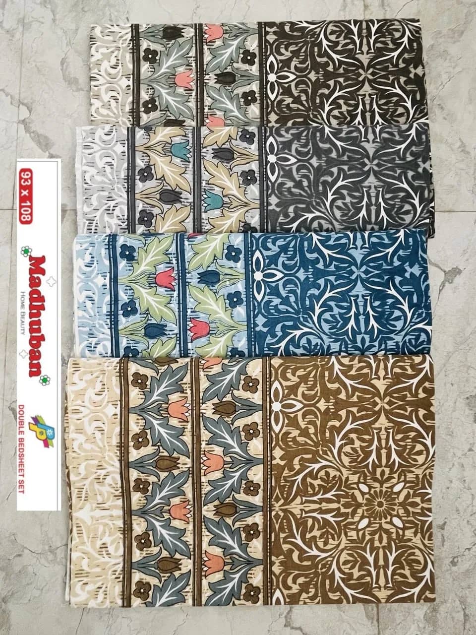 Blue, beige and brown floral — Blue, beige and brown floral