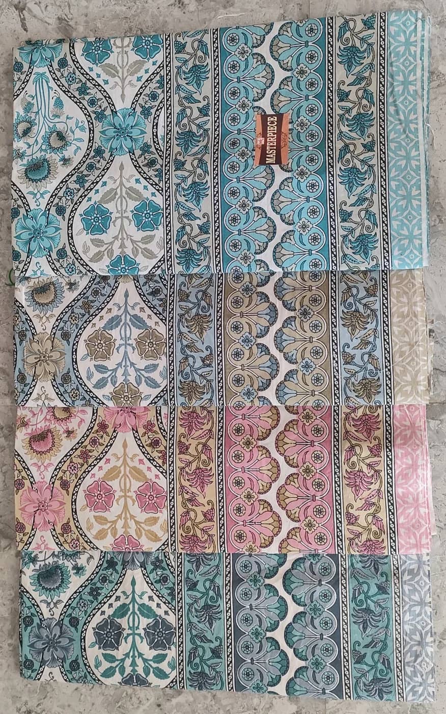 Blue, pink and beige paisley — Blue, pink and beige paisley