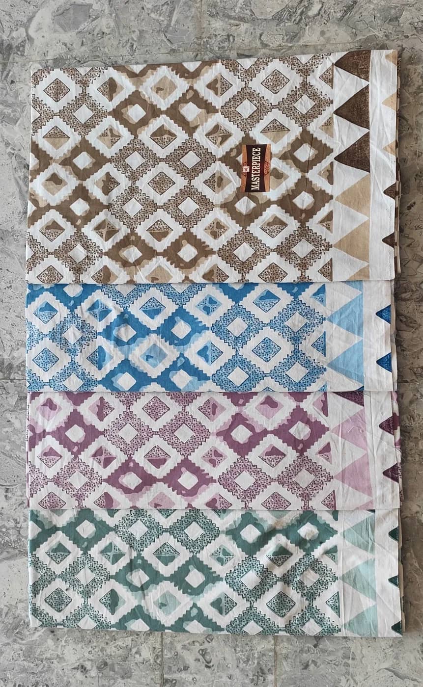 Brown, blue and mauve geometric — Brown, blue and mauve geometric