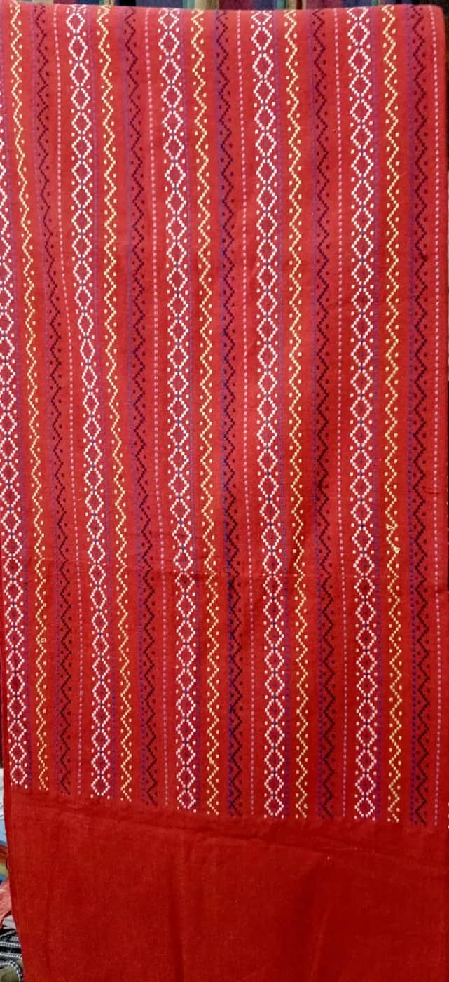 Red and beige striped geometric — Red and beige striped geometric