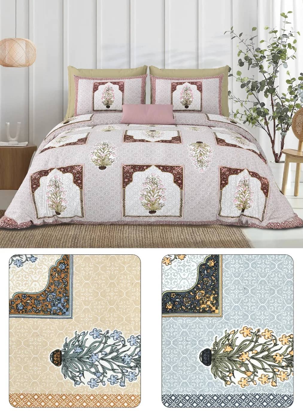 Dusty rose cream and sage floral — Dusty rose cream and sage floral