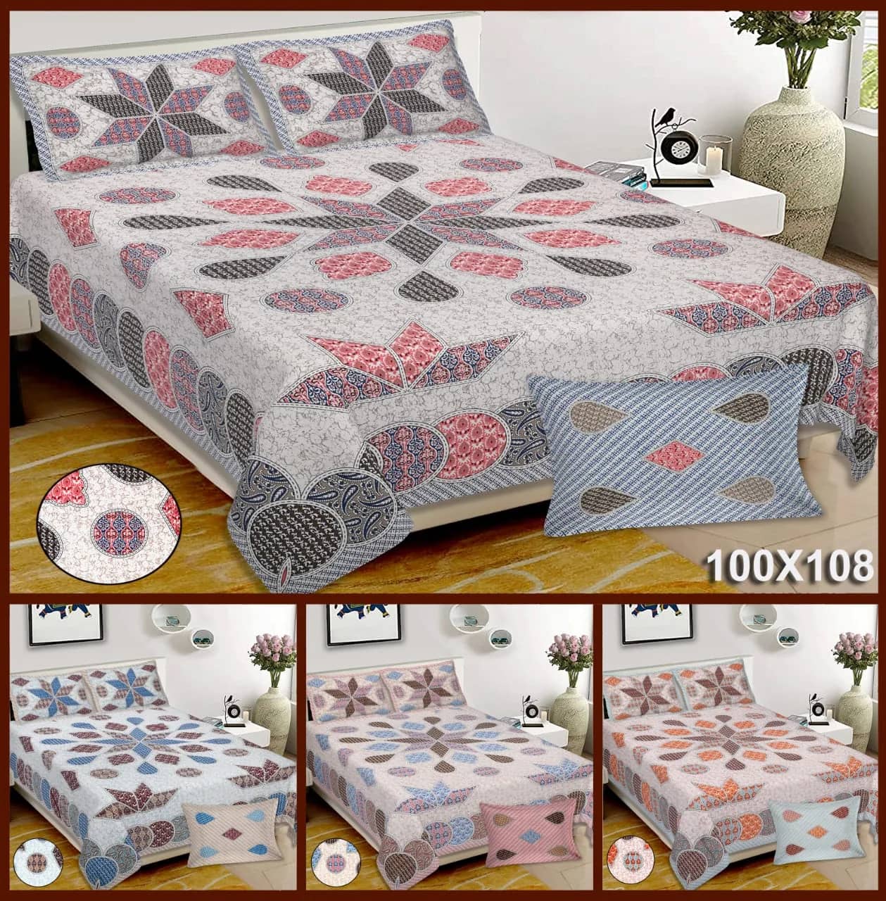 Dusty rose grey and cream geometric — Dusty rose grey and cream geometric