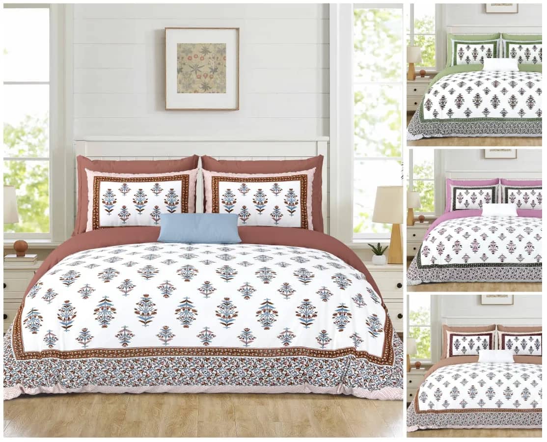 White with multicolor floral — White with multicolor floral
