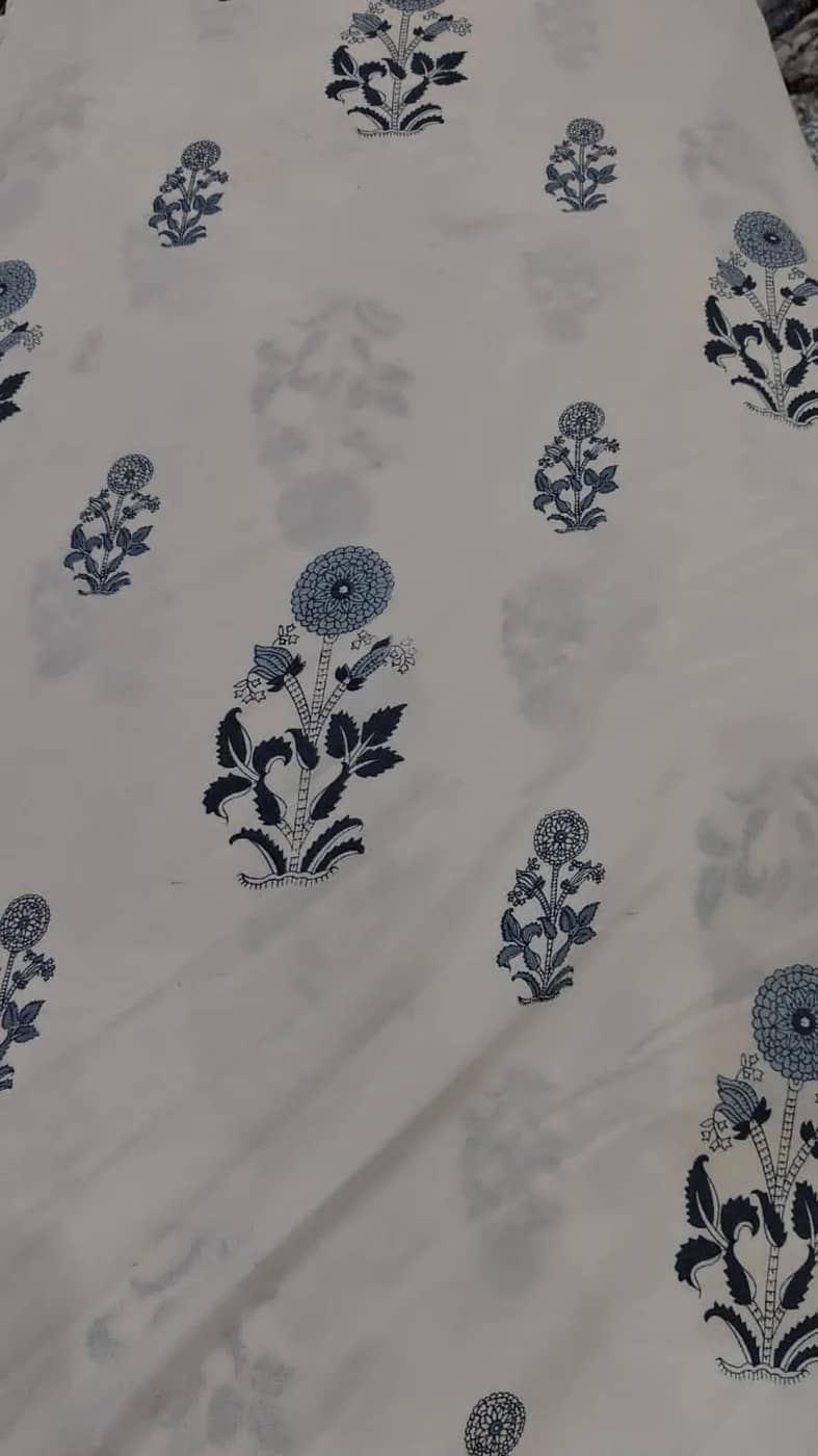 White with blue floral 4 — White with blue floral 4