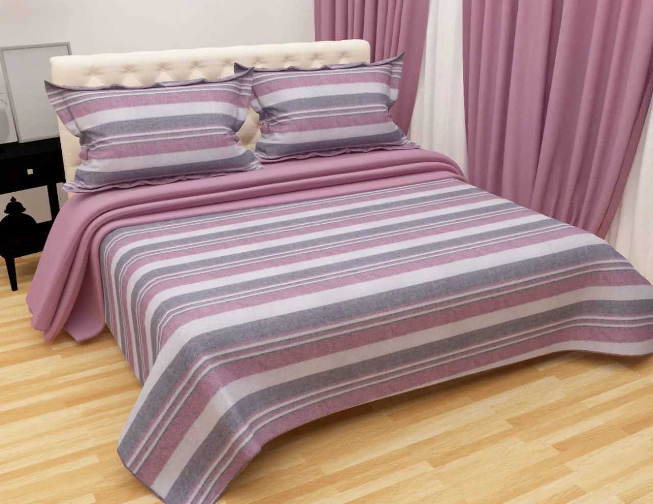 Pink, mauve and grey stripes — Pink, mauve and grey stripes