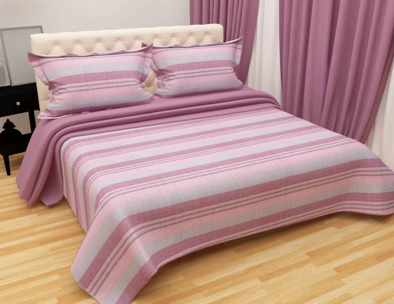 Pink, mauve and grey stripes 2 — Pink, mauve and grey stripes 2